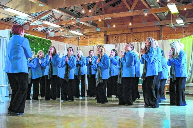 The Harmony in Motion a cappella singing group performs at the event. (Photo by Brielle Kehl)