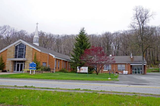 No one identified last week's photo as the parishoners' garden in front of the church hall at Our Lady of Fatima Roman Catholic Church on Breakneck Road in the Highland Lakes section of Vernon.