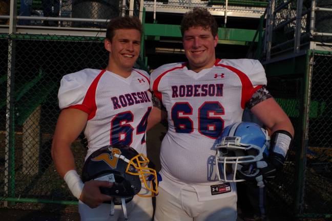 Local football players compete in all-star classic West outside linebacker Luke Venskus (Vernon) and offensive lineman Jake Vogel (Sparta).