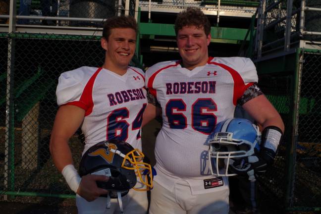 West outside linebacker Luke Venskus (Vernon) and offensive lineman Jake Vogel (Sparta).