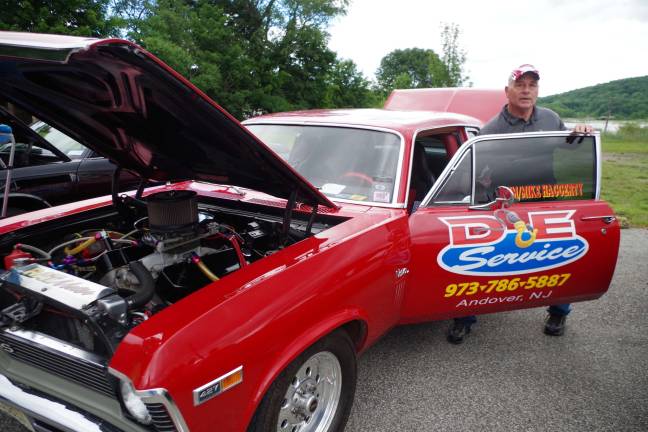 A Sussex native, James Haggerty of Andover Townshipbrought his 1969 Chevrolet Nova. Not quite stock, the car has a 548 cubic inch engine.