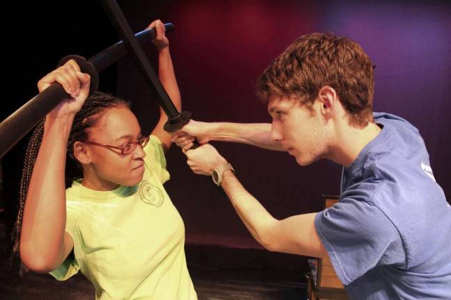 A new youth show: Shake It Up Shakespeare Photo Credit Pat Lanciano From Left: Yentl Oliver (Irvington) and Michael Clinton (Islandia, N.Y.).