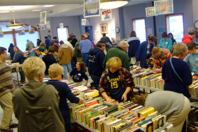 The Friends of the Sussex-Wantage Library used book sales draw hundreds of bargain hunters each year.