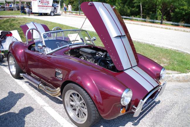 This gorgous Backdraft AC Cobra replica is owned by Anne and Bob Rosiello of Milford, Pa.