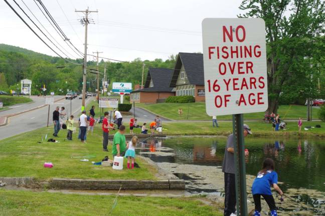 The maximum age for fishing at the pond is 16, with no exceptions permitted.