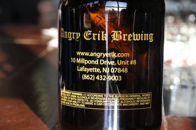 A growler offered by Angry Erik Brewing.