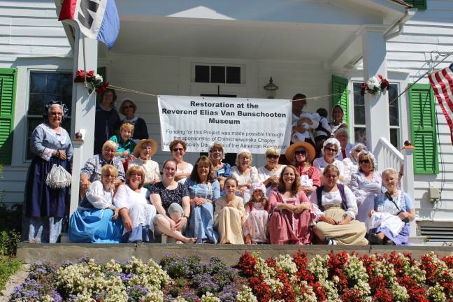 Photo provided Members of the Chinkchewunska Chapter announce the restoration of the Reverend Elias Van Bunschooten Museum.