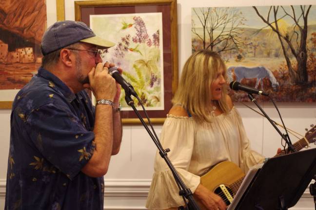 Montclair-based Meg Beattie and Michael Williams provided the music for the evening show.