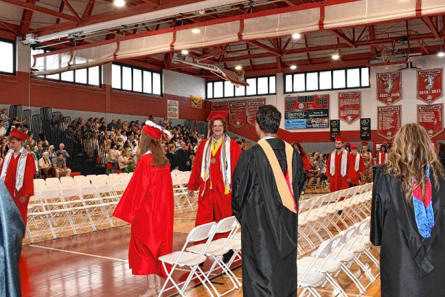 Photos: High Point Regional High School graduation Members of the Class of 2025 walk into the ceremony.
