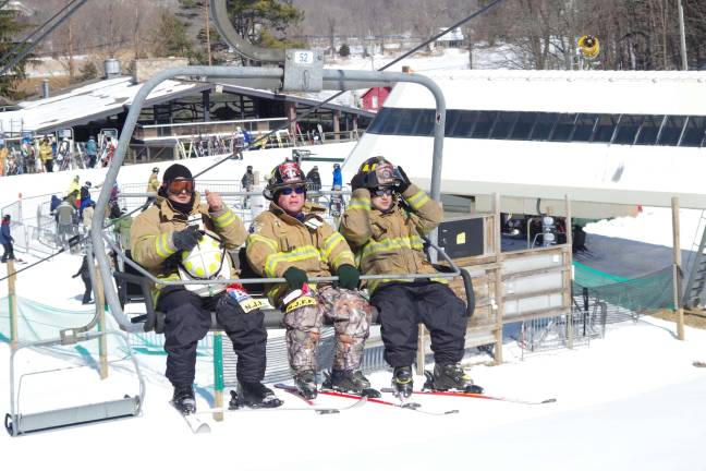 Firefighters’ race down slopes at Mountain Creek Taking the life to the top.