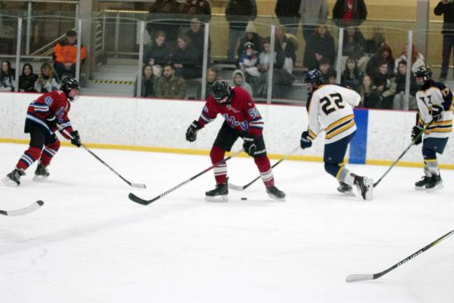 Vikings advance to H/W/S semis Vernon defeats Newton/Lenape Valley, 11-6, at Skylands Ice World in Stockholm.