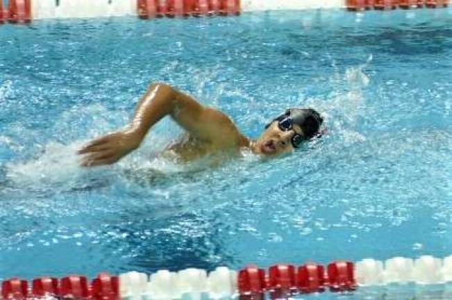 Sean Sharma of the North Jersey Barracudas club swimming team.