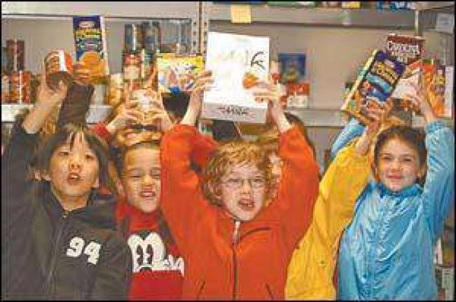 Kids take steps to fund food pantry Kids take steps to fund food pantry
