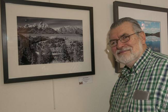 Local artists celebrate creative freedom Landscape Photographer Don Freeman of Oak Ridge with his work "Snake River and the Tetons."