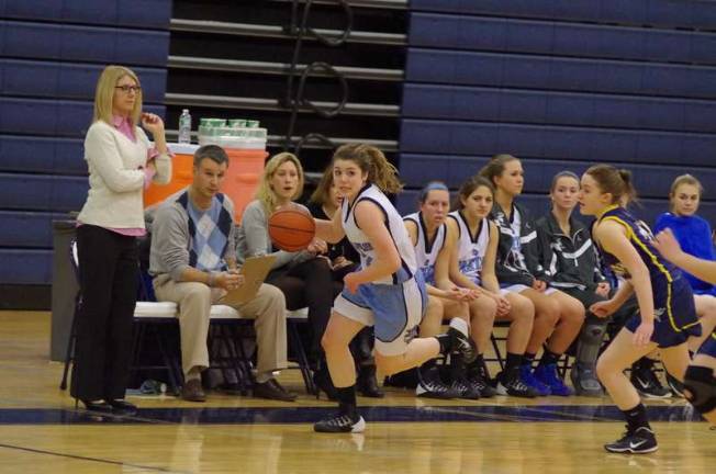 Sparta routs Vernon in girls basketball Sparta's Jamie Melville has the ball.