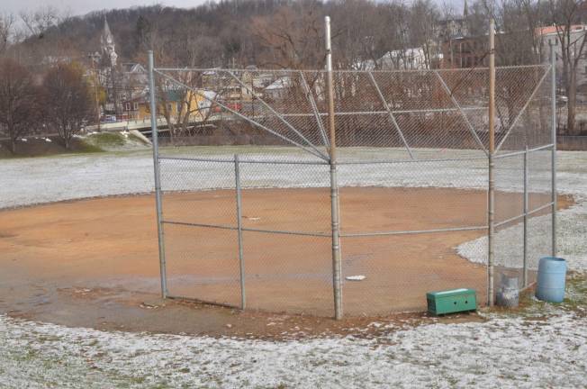 The softball field is shown at Sussex Middle School. The Sussex-Wantage school board recently introduced a policy to not allow home-schooled children to participate in athletics.