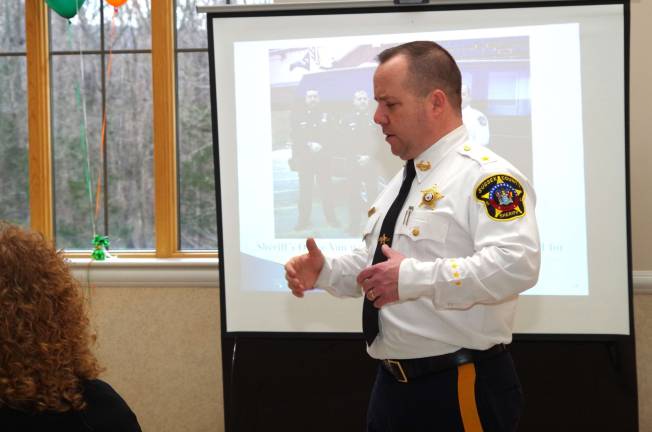 Sheriff's Office gives presentation on duties in county Sussex County Sheriff Michael F. Strada.
