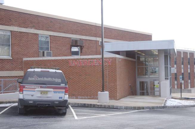 The St. Clare's Emergency Room entrance is shown in this Advertiser-News North file photo.
