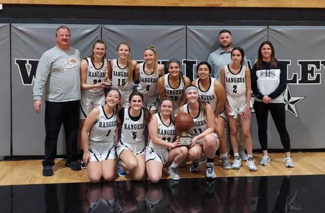 The Wallkill Valley Regional High School girls basketball team won the Rangers Holiday Hoops Tournament.