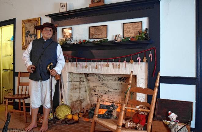 A trip back in time <b>August Ziccardi, 11, is the guide for a second-floor guest bedroom.</b>