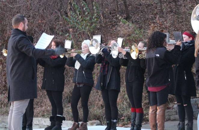 Ziegler Dance Center sponsors tree lighting The Vernon Township High School Brass Ensemble