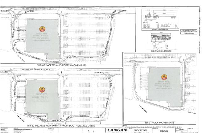 This image provided by Sussex Borough shows the site plan for the proposed ShopRite on Route 23 North in Sussex Borough.