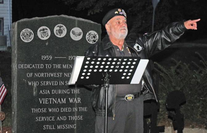 Vietnam War veteran Frank Arminio of Stanhope organized the National POW/MIA Recognition Day ceremonies at the Vietnam War Memorial behind the historic Ludlum-Mabee House.