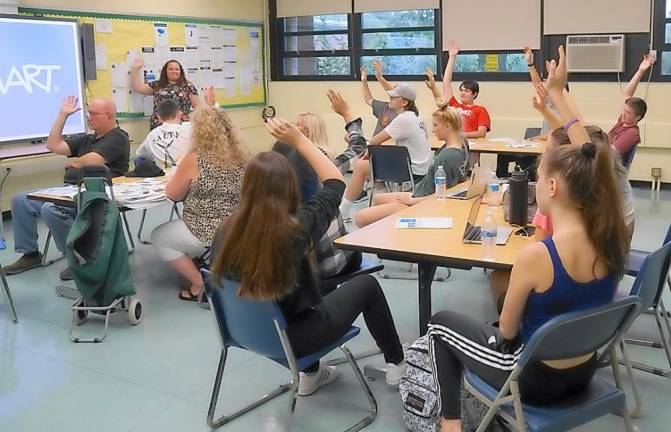 Vernon Coalition learns about Adverse Childhood Experiences Youth participate in a Vernon Coalition meeting last year.