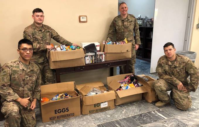 Organization sends supplies to troops
