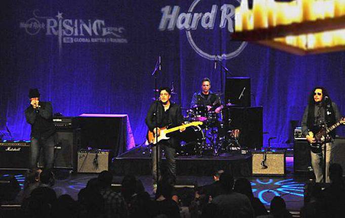 The Great Fraud during their winning performance at the Hard Rock Cafe in New York City