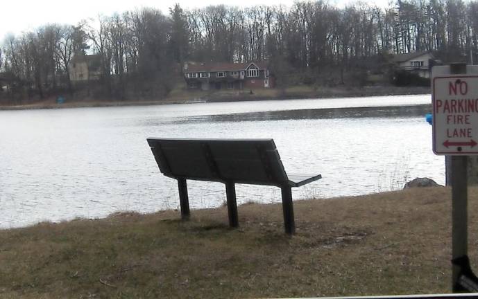 A shot at one of the lakes in Highland Lakes displays the grayness of the last few weeks.