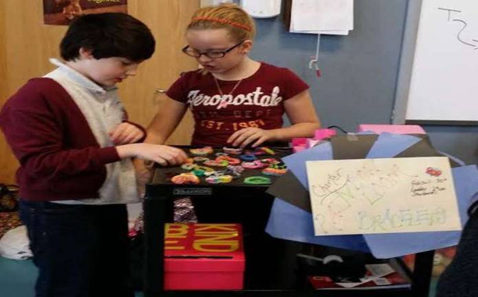 Typhoon aid More than 15 students at the Sussex County Charter School for Technology recently made and sold friendship bracelets to raise money for those affected by Typhoon Haiyan that devastated the Philippines.