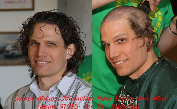 Residents go bald for charity Sussex Boro Mayor Johnathan Rose-2