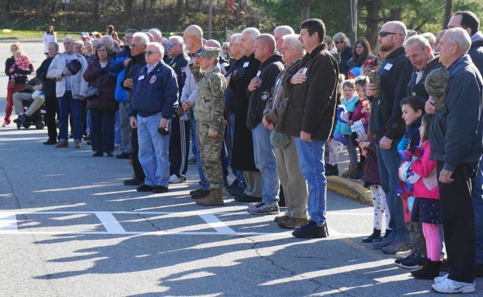 PHOTOS BY JANET REDYKE Veterans and active duty military are honored at the Cedar Mountain Primary School Veteran's Day Parade.
