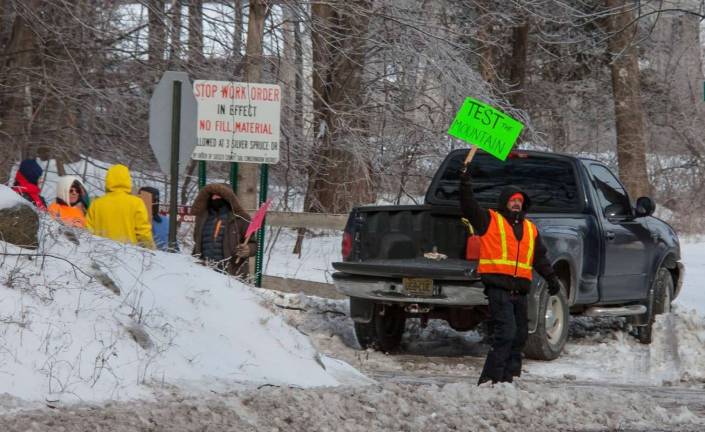 Residents protest illegal dumping in Vernon