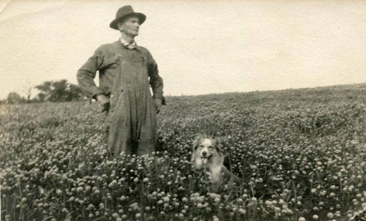 Peter Lott and Blue Boy.