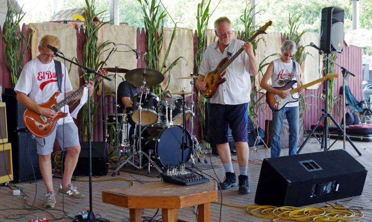 The band, Hemingway, was the first or two ensemble to perform on Saturday at Heaven Hill Farm. The band&#xfe;&#xc4;&#xf4;s namesake is a Vernon resident.