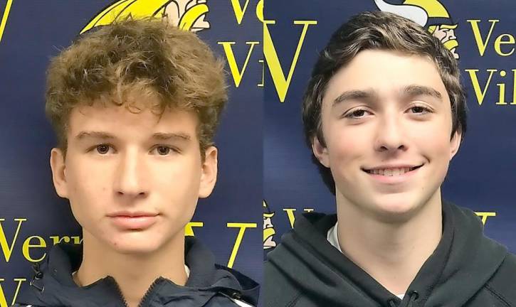 Vernon's Athletes of the Week: Cristian Vintimilla, left, and Zach Waschek