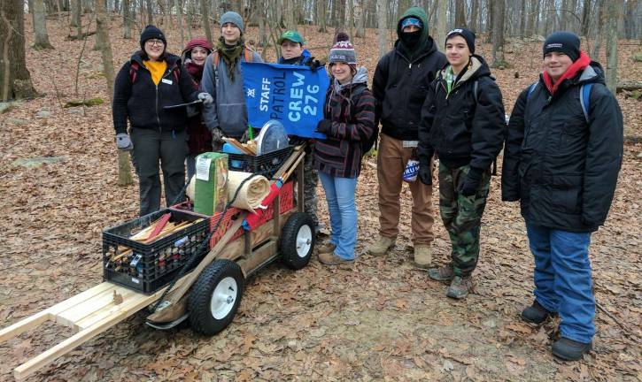 Byram Venture Scouts Crew 276 wins big at Klondike Derby in Stanhope Crew 276 received the highest score in the newly formed Venturing Division and the highest score of all 27 sleds across all three divisions.