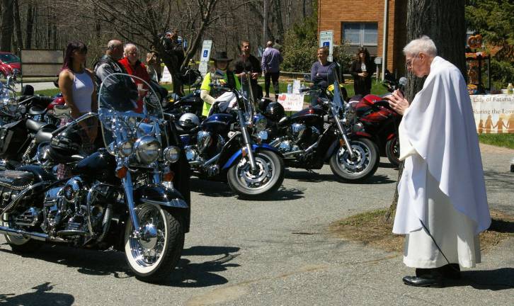 The 15th annual Biker Blessing was held last Sunday at Our Lady of Fatima Roman Catholic Church.