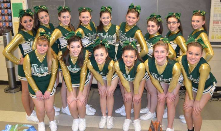 Third-Place Finish The Sussex Tech Mustangs varsity cheerleaders placed third out of eight teams at the New Jersey Technical Athletic Conference cheering competition at the end of February. The team members are:Brittany Weiss, Dena Janos, Rachel Card, Rana Bilto, Ali Ventre, Bre Bergman, Allison VanDyk,, Tori Johnson, Courtney Savarese, Melissa Manero, Anabel Morales, Nicole Swank, Jordan DiGiacomo, Kaylie Haskell and Amber Manzi.