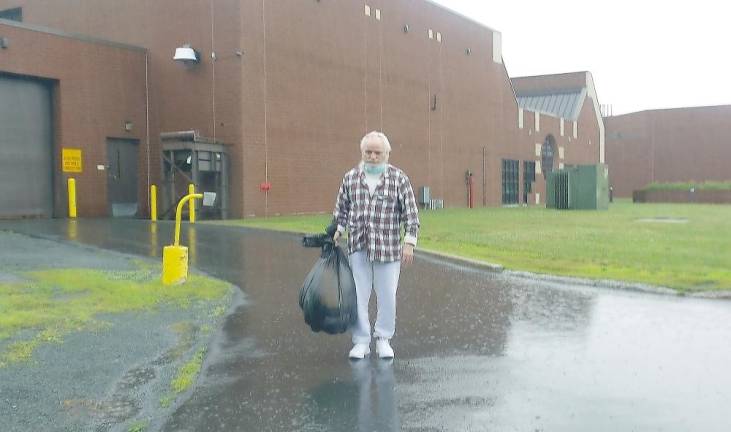 80-year-old prisoner is released into his daughter’s care Eighty-year-old John Curwood, wearing his pajama top, walked away from the Pike County Correctional Facility at 9:25 a.m. on July 8 in the middle of a downpour, complete with thunder and lightning (Photo by Joy McCann)