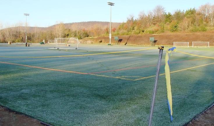 Two newly resurfaced soccer fields at Maple Grange Park were rededicated to the children of Vernon on Saturday, nov. 2.