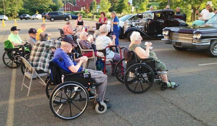 Car club visits Homestead Nursing Home