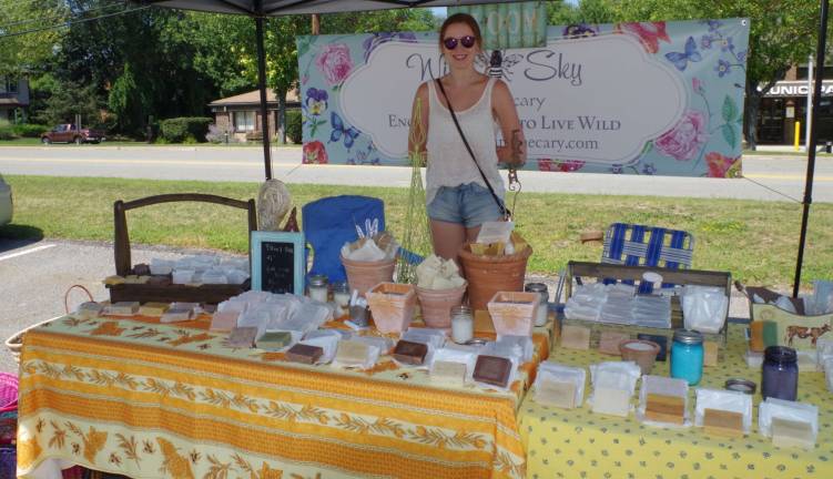 Liv Stoner, 16, of Highland Lakes-based Wild Sky Apothecary had a wide selection of soaps and other products available. Learn more at their Website www.wildskyapothecary.com.