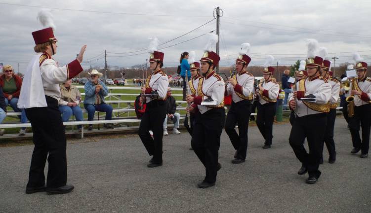 Sussex County veterans honored at fairgrounds The Newton High School band.
