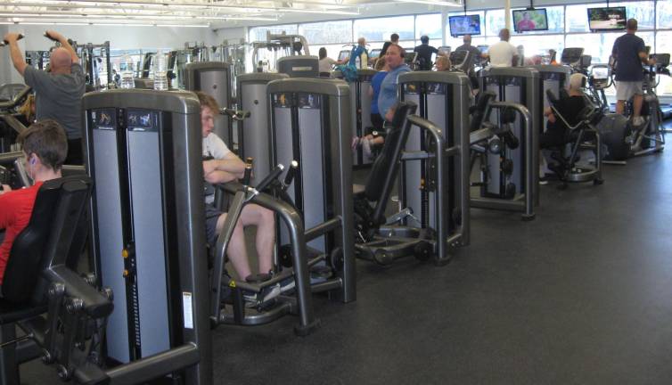 The newly expanded wellness center offers cardio, strength building machines, treadmills and steppers.