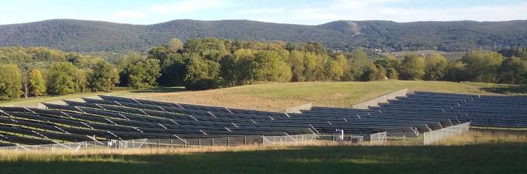 Vernon Township School District solar panel array