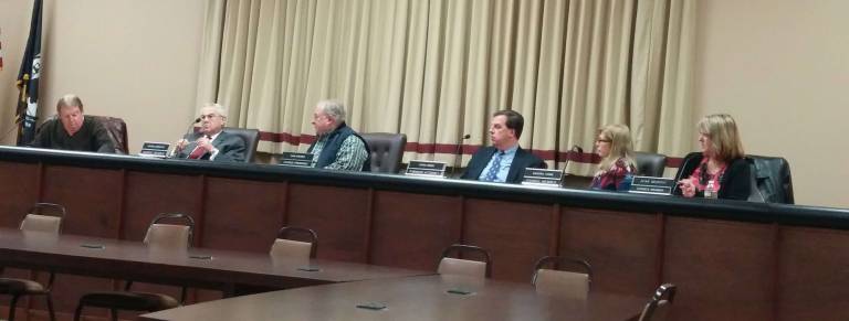 The Vernon Township Council discusses the Greenway Action Advisory Committee.