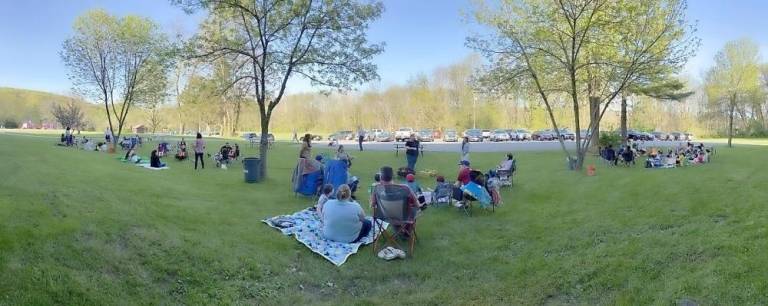 The campfires were burning brightly as families listened to traditional stories and made s’mores.